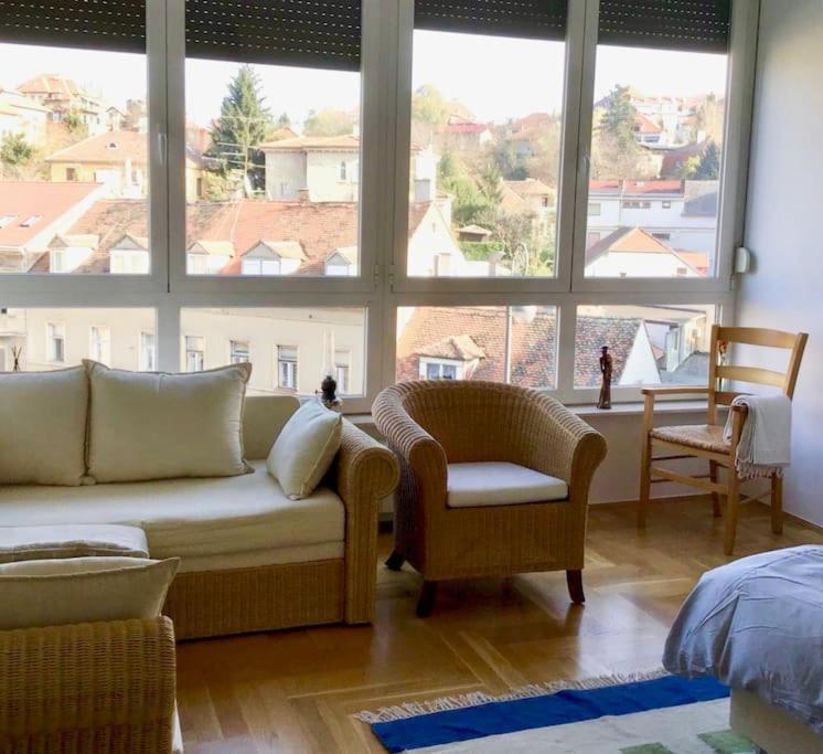 Spacious 3Br/2Bt Apartment With A/C In City Center Zagreb Exterior foto